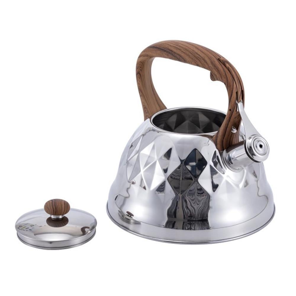 Чайник для индукционной и газовой плит со свистком капсульное дно нержавеющая сталь 3 л (03-EH-5116) - фото 7 Чайник для индукционной и газовой плит со свистком капсульное дно нержавеющая сталь 3 л (03-EH-5116) - фото 7