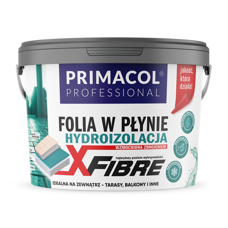 Жидкая гидроизоляционная пленка Primacol Professional X-FIBRE 15 кг (5906725239976)