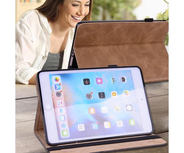 Чeхол-книжка кожаный Retro Frosted Stripe для Lenovo Tab P12 Синий - фото 5 Чeхол-книжка кожаный Retro Frosted Stripe для Lenovo Tab P12 Синий - фото 5