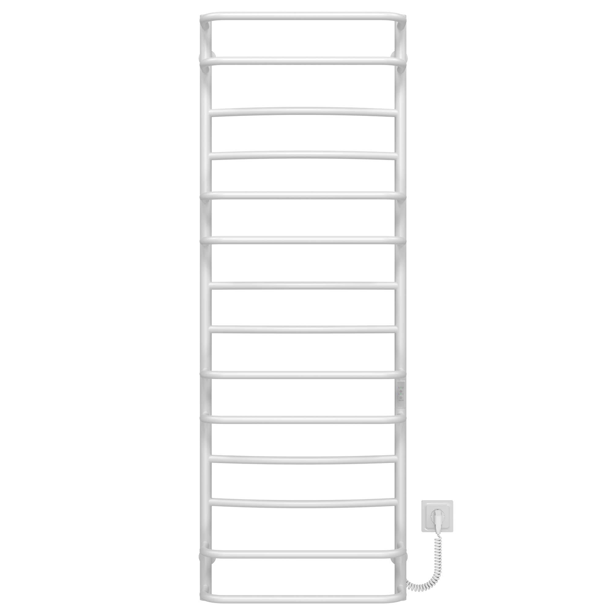 Полотенцесушитель электрический Deffi Аквамикс П14 WD03 правое подключение нержавеющая сталь 500х1500 мм Белый (C.AM.150.50.14.E.W.R.3)