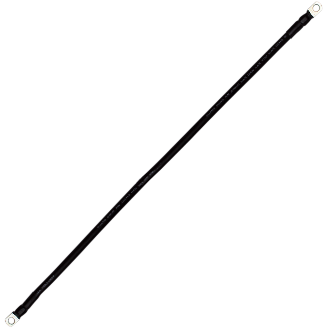 Провід мідний для з'єднання АКБ з клемами 25 кв. мм - 100 см Чорний