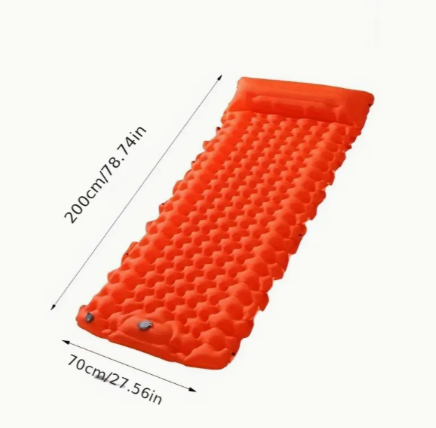 Килимок надувний з подушкою та з вбудованою системою накачування 200x70 см (1406) - фото 3
