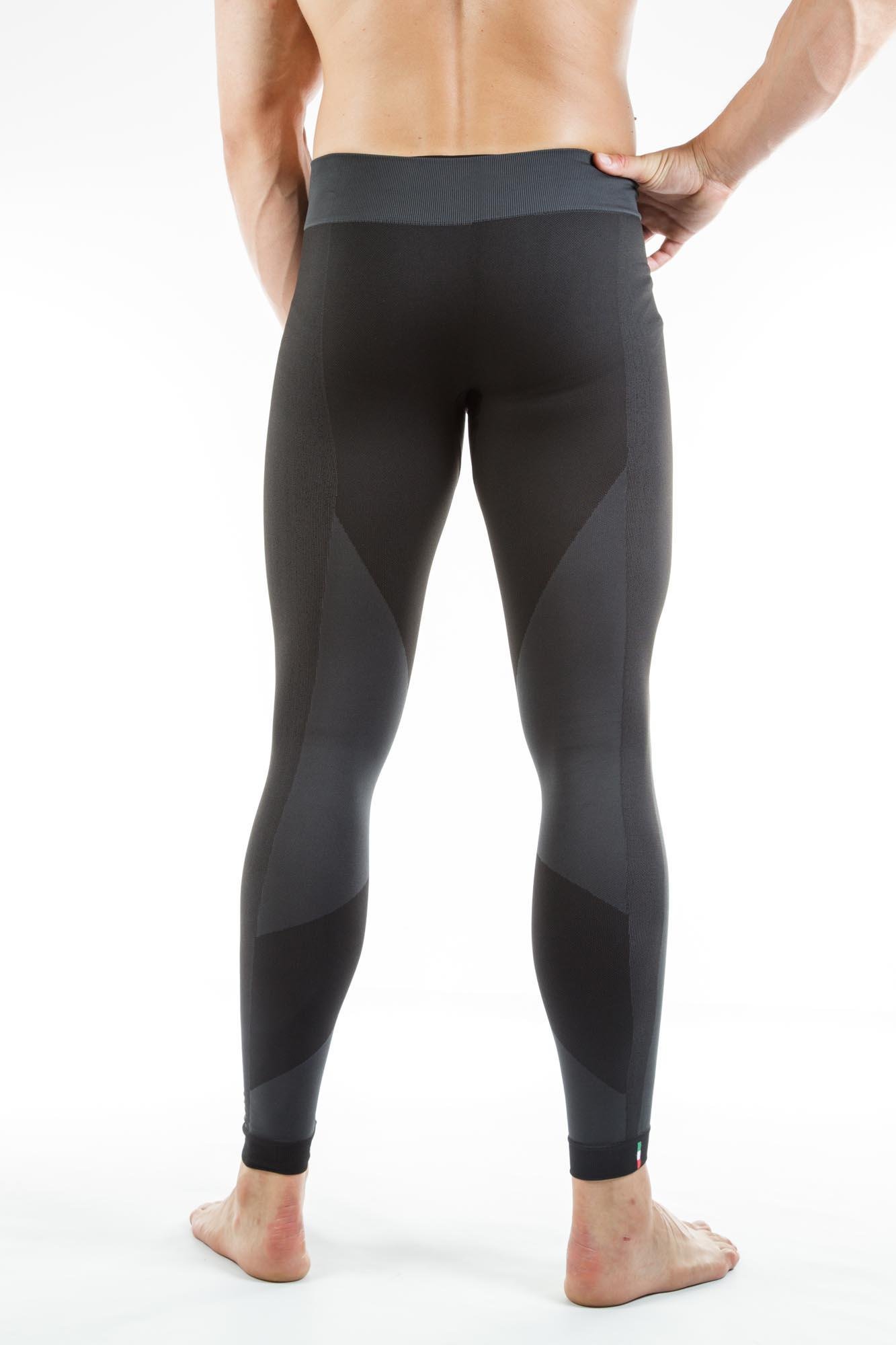 Компрессионные спортивные леггинсы унисекс Relaxsan Sport с волокном DRAYARN S Черно-серый (8050BG) - фото 10