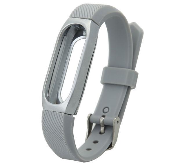Ремешок Primo для фитнес-браслета Xiaomi Mi Band 2 Silver Grey (555582554)