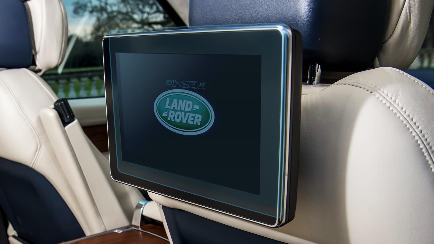 Защитное стекло Pixsel гибридное матовое для заднего монитора Land Rover RANGE ROVER 12,8" 2018-2021