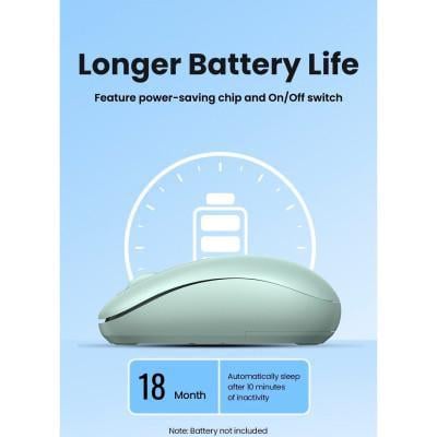 Компьютерная мышка UGREEN MU105 Wireless Green (90672) - фото 4