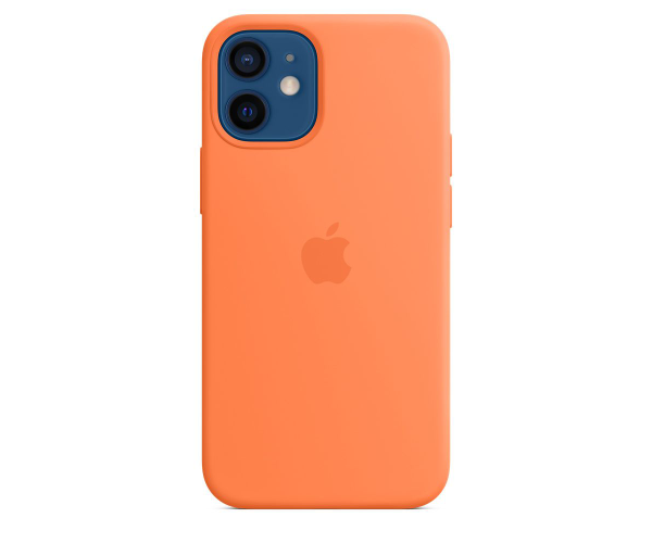 Чехол-накладка Silicone+MagSafe для Apple iPhone 12 Pro Max 11.Kumquat