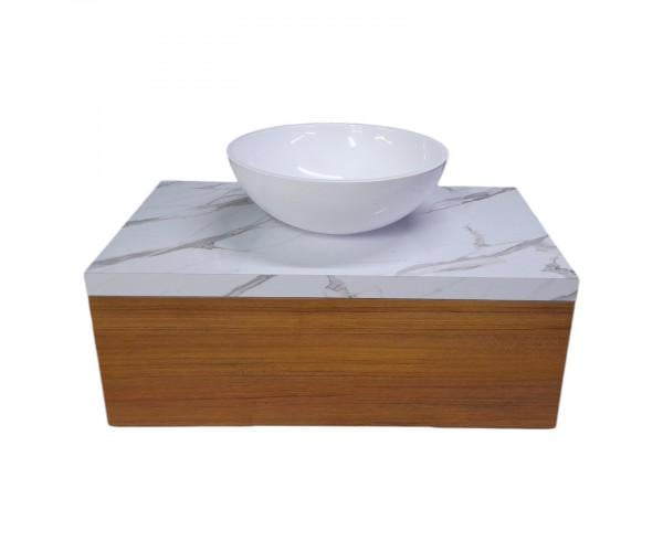 Тумба пластиковая The MIX Лами 3060ma-5145Gloss подвесная с чашей Mona 70 см