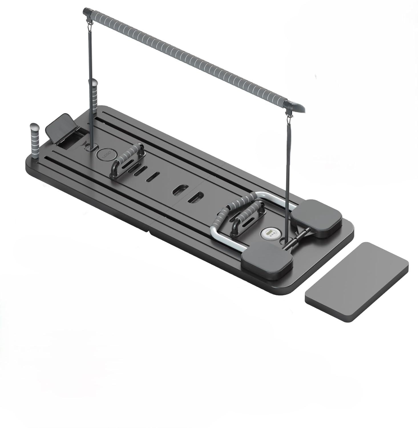 Тренажер для пресса/ног/приседания MM3000 напольный с резинками Черный (32763056)