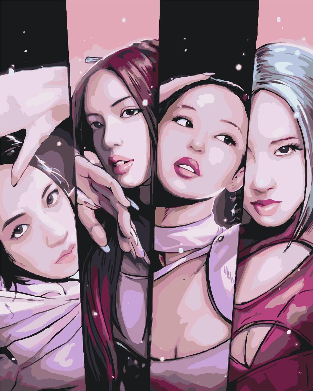 Картина по номерам ORIGAMI Blackpink Звезды 40х50 см (LW30290) Картина по номерам ORIGAMI Blackpink Звезды 40х50 см (LW30290)