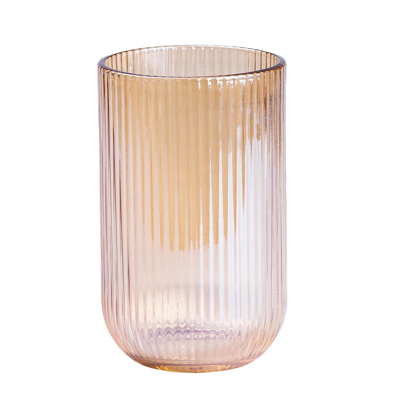 Набор стеклянной кувшины и стакана 6 шт. Янтарный (HP541) - фото 2