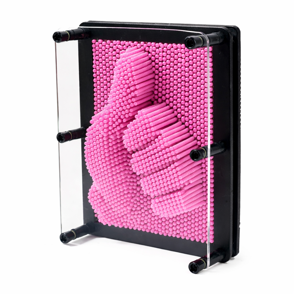 Іграшка антистрес Пінарт Гвоздики 3D 20 см Рожевий (1853/5)