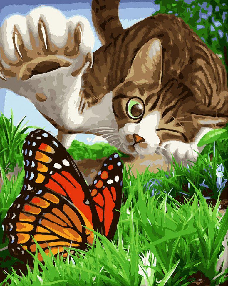 Картина по номерам Brushme Пушистый охотник (GX23546)