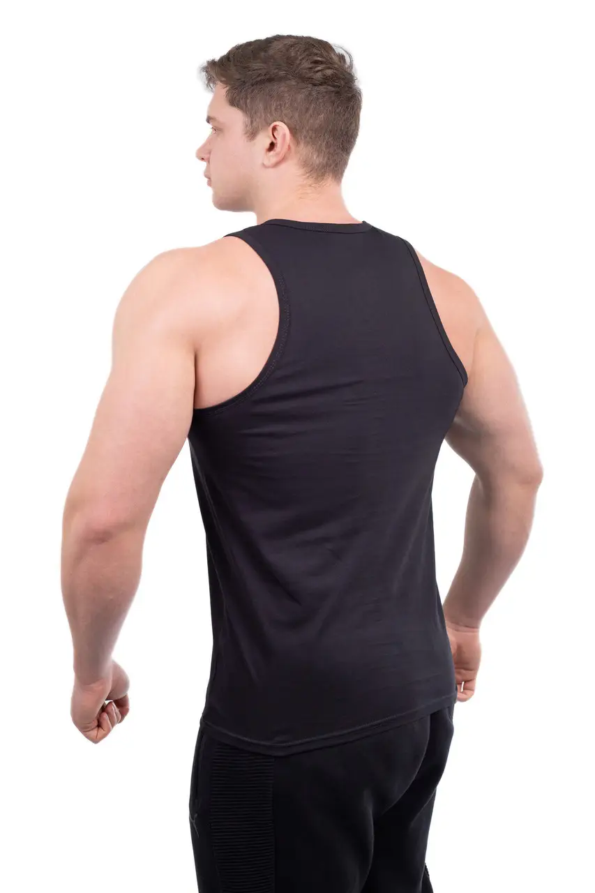 Майка мужская Атлет L Черный (000101/1) - фото 2 Майка мужская Атлет L Черный (000101/1) - фото 2