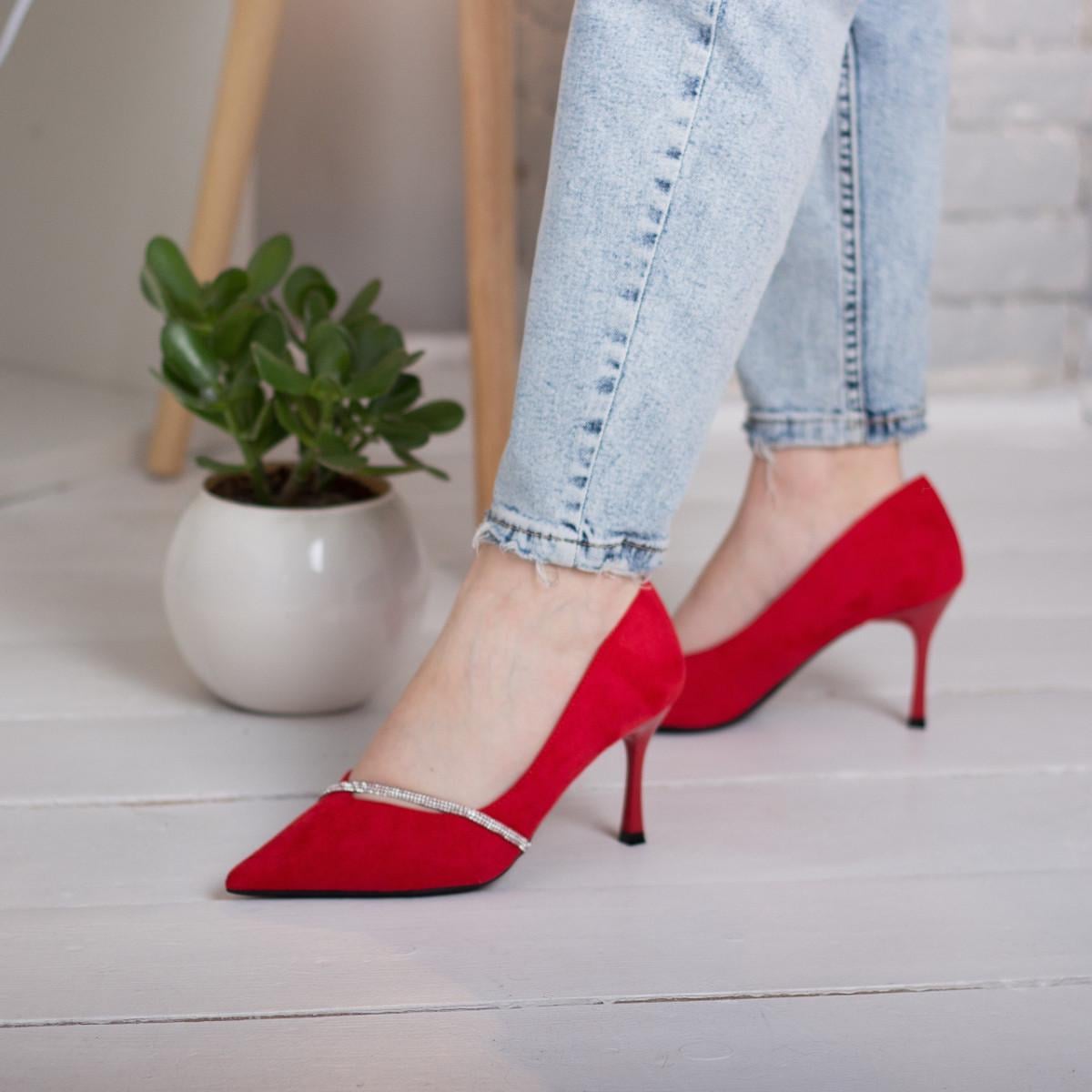 Туфли женские Fashion р. 38 24,5 см Красный (2564)