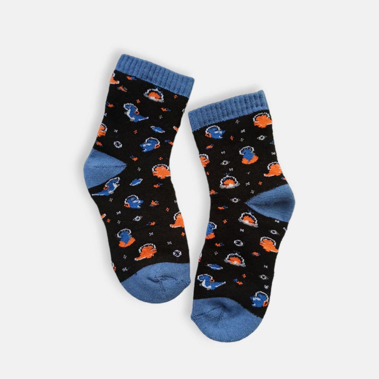 Носки детские махровые TwinSocks р. 14-16 Динозаврики Черный (12658519)