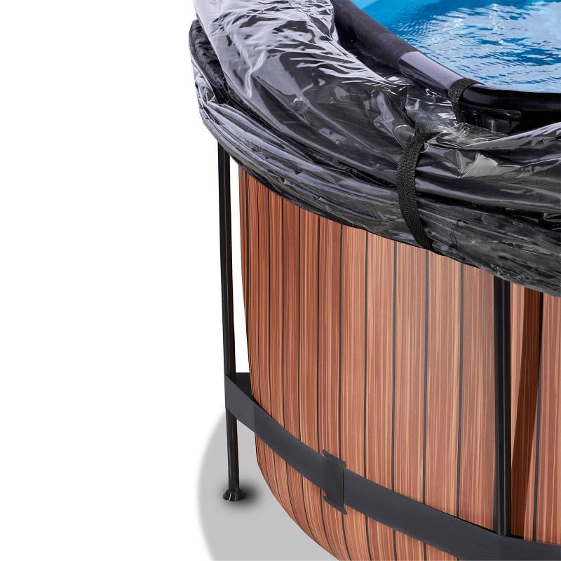 Бассейн каркасный Exit Toys с куполом насос 35 Вт 360х122 см Коричневый - фото 5 Бассейн каркасный Exit Toys с куполом насос 35 Вт 360х122 см Коричневый - фото 5