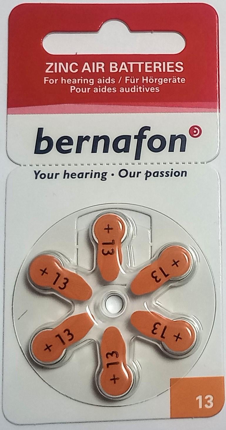 Батарейки Bernafon №13 6 шт.