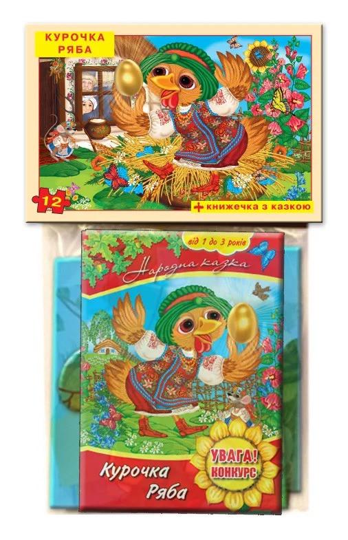 Пазлы Курочка Ряба 81237 12 деталей с книгой (2990361622)