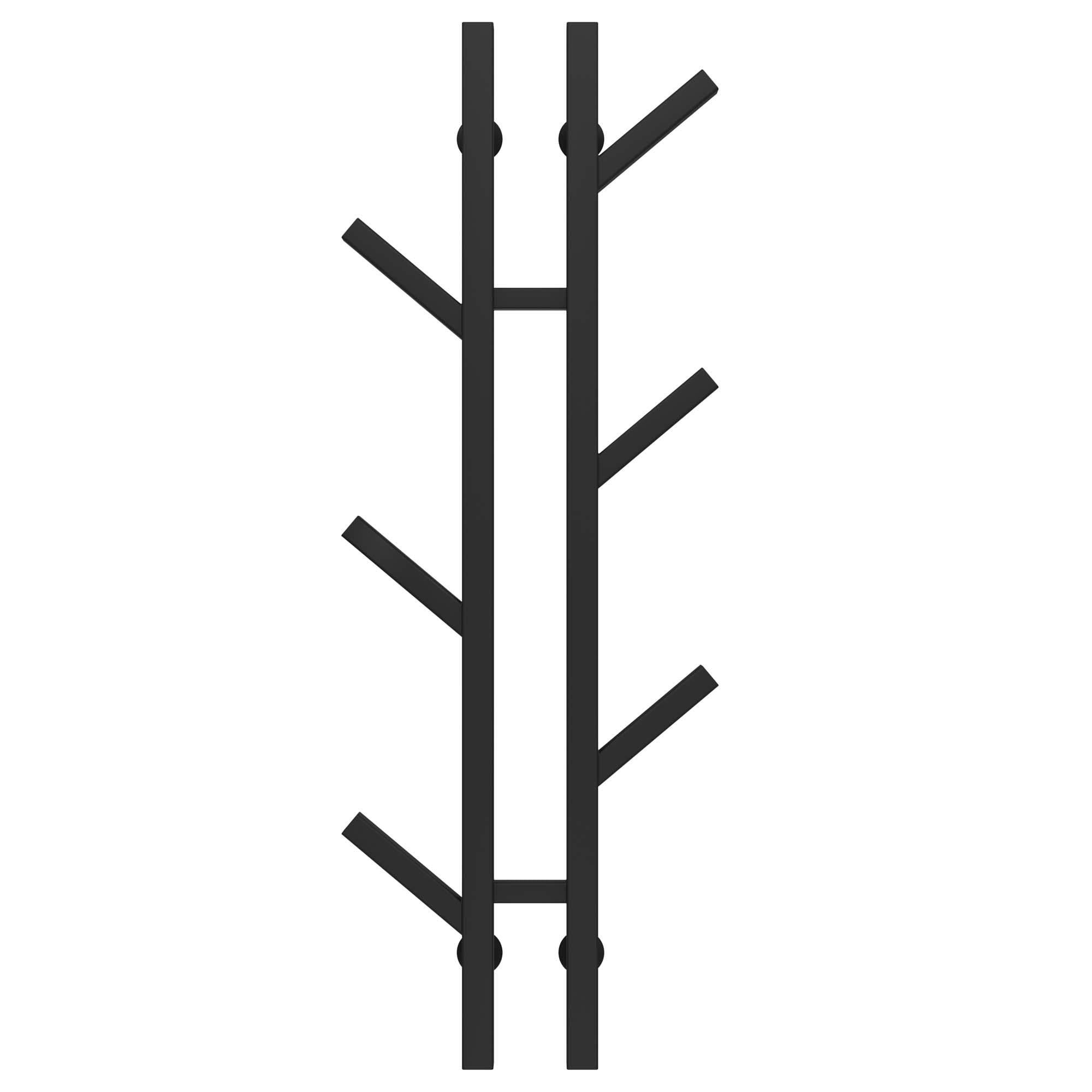 Полотенцесушитель водяной Deffi Sakura П6 нижнее подключение нержавеющая сталь 100х1000 мм Черный (A.SR.100.10.6.BA)