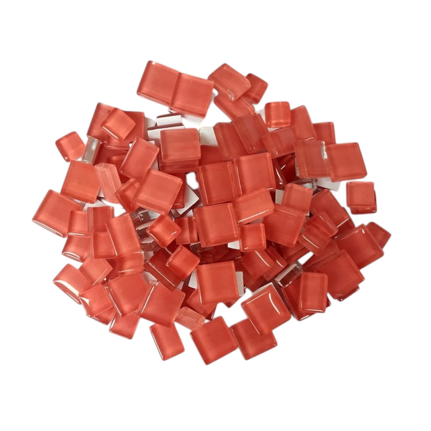 Набор кусочков мозаики квадратные 4 мм 200 г 150-180 шт. Красный (7199) Набор кусочков мозаики квадратные 4 мм 200 г 150-180 шт. Красный (7199)