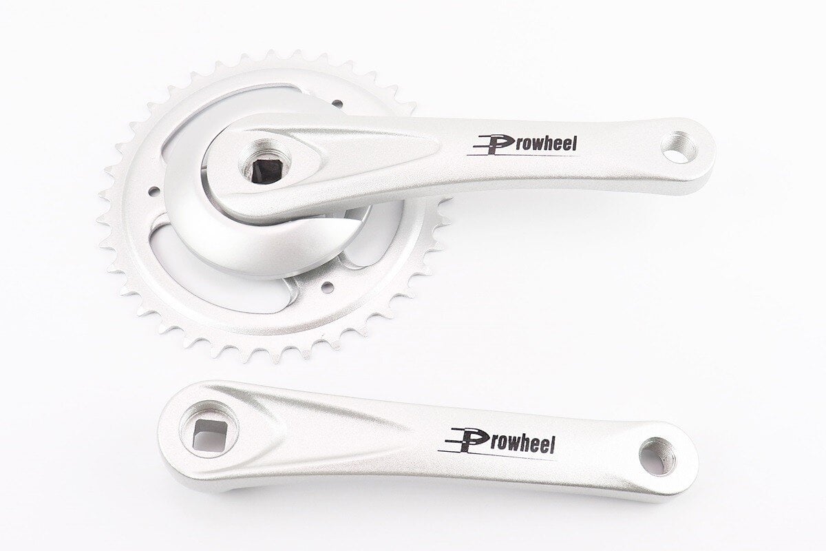 Шатуны PROWHEEL для велосипеда квадрат 170 мм 38T алюминиевые Серый (10047270)