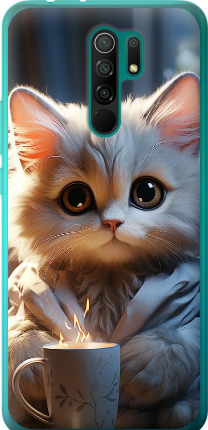 Чехол на Xiaomi Redmi 9 White cat (5646u-2019-42517) Чехол на Xiaomi Redmi 9 White cat (5646u-2019-42517)
