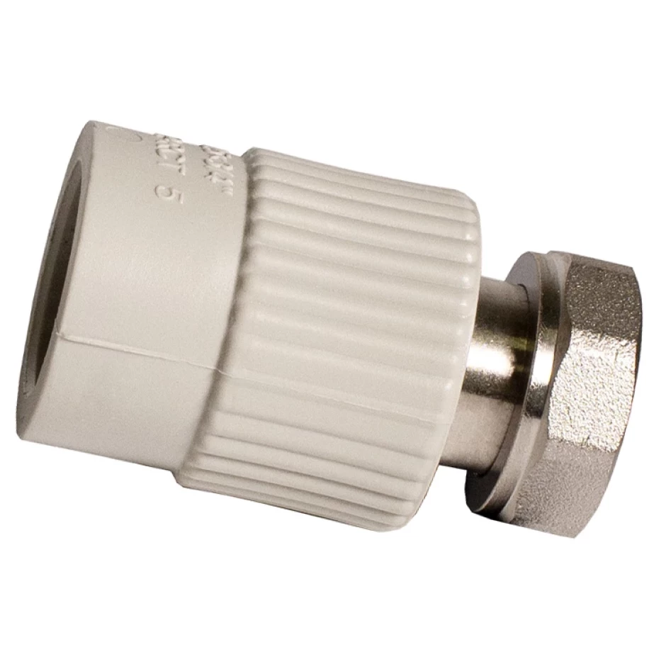 Перехідник REIGER 6547042 з металевою різьбою та накидною гайкою 20/180 20х3/4" В (AKD45631) Перехідник REIGER 6547042 з металевою різьбою та накидною гайкою 20/180 20х3/4" В (AKD45631)