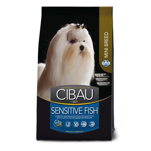 Корм сухой Farmina Cibau Sensitive для собак мелких пород с чувствительным пищеварением Рыба 2,5 кг