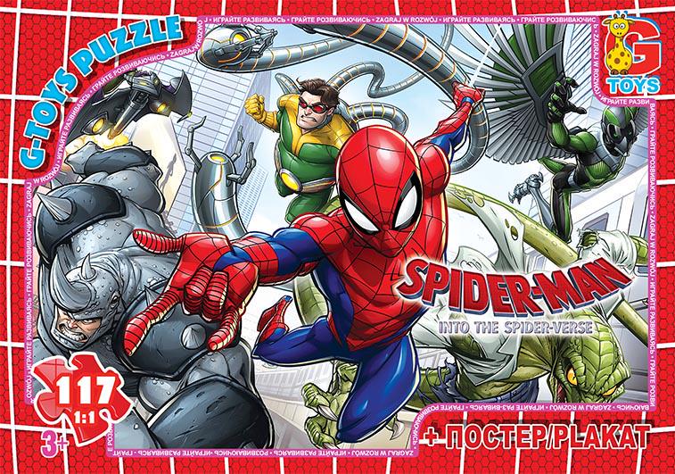 Пазли G-Toys SM890 із серії Людина-павук 117 ел. (MTT-112747)
