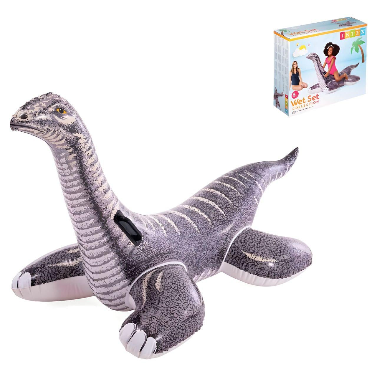 Надувной плотик Intex 57584 Бронтозавр от 3 лет 178×94 см (32805601)