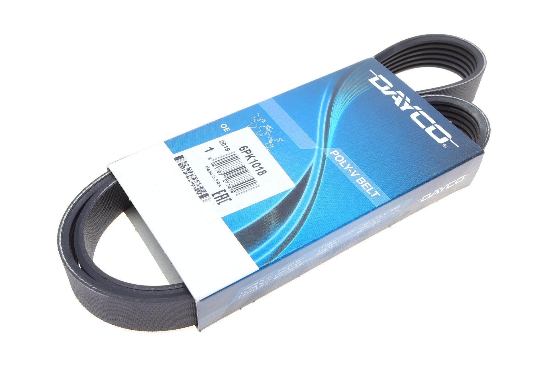 Ремень генератора DAYCO Lada Kalina 1.4 08-13/MB 190 W201 2.0-82-93/210-410 2.9 -96 (6PK1018)