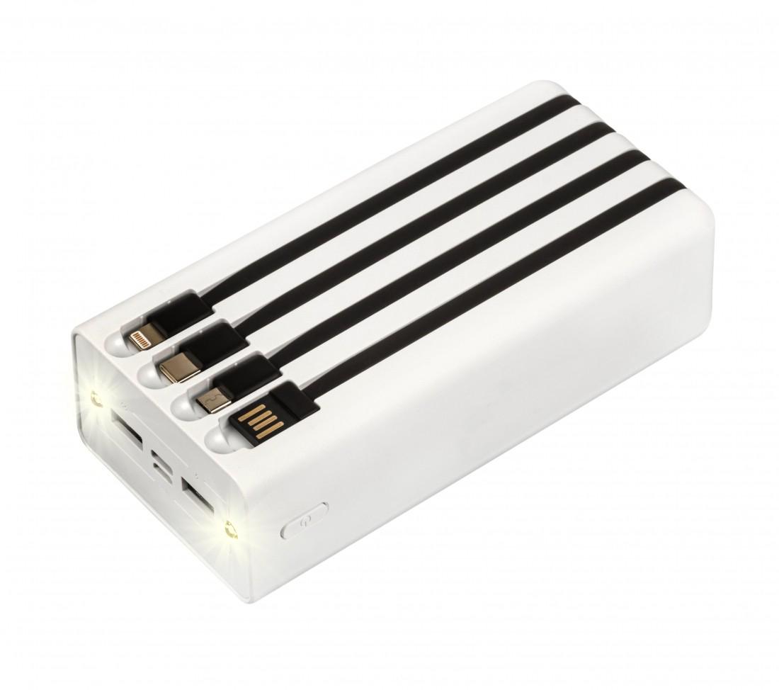 Повербанк Aura NRG30 Quick charging 30000 mAh 22,5 W White - фото 4