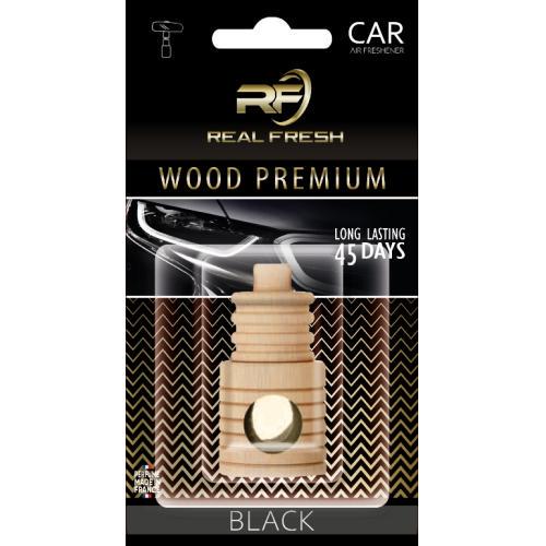 Освіжувач повітря REAL FRESH WOOD PREMIUM рідкий 5 мл Black - фото 1