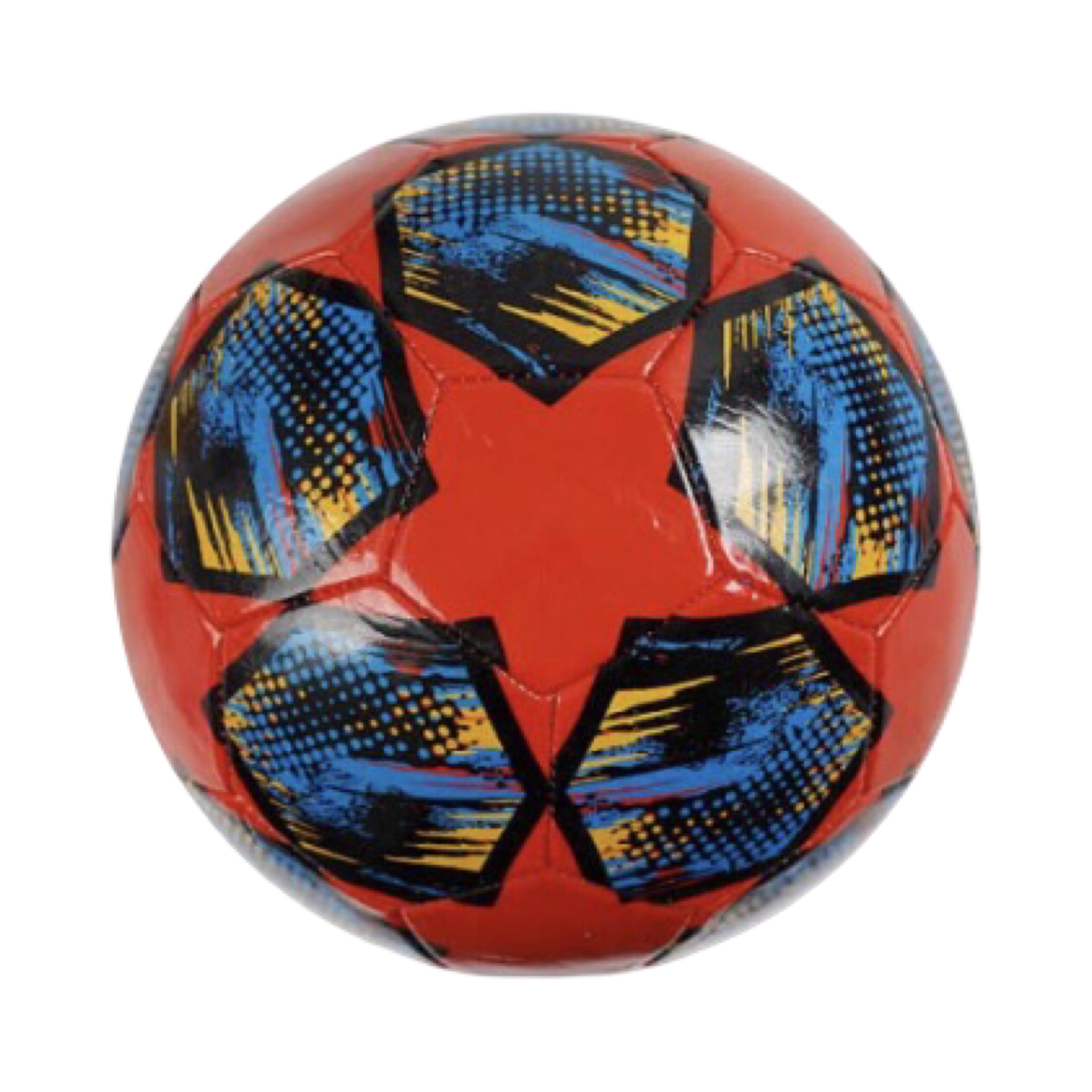 Футбольный мяч №5 PVC 260–270 г резиновая камера Красный (C 70157-6)