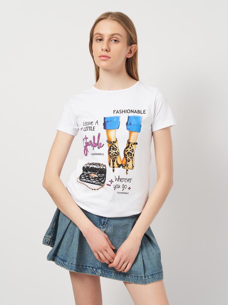 Футболка женская Frekans 73-1029х01 XL Белый (25715232)