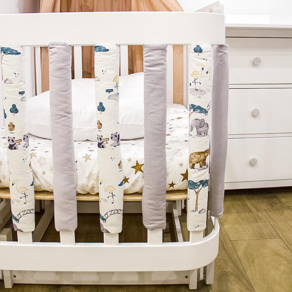 Фенс-бортики в детскую кроватку Animals