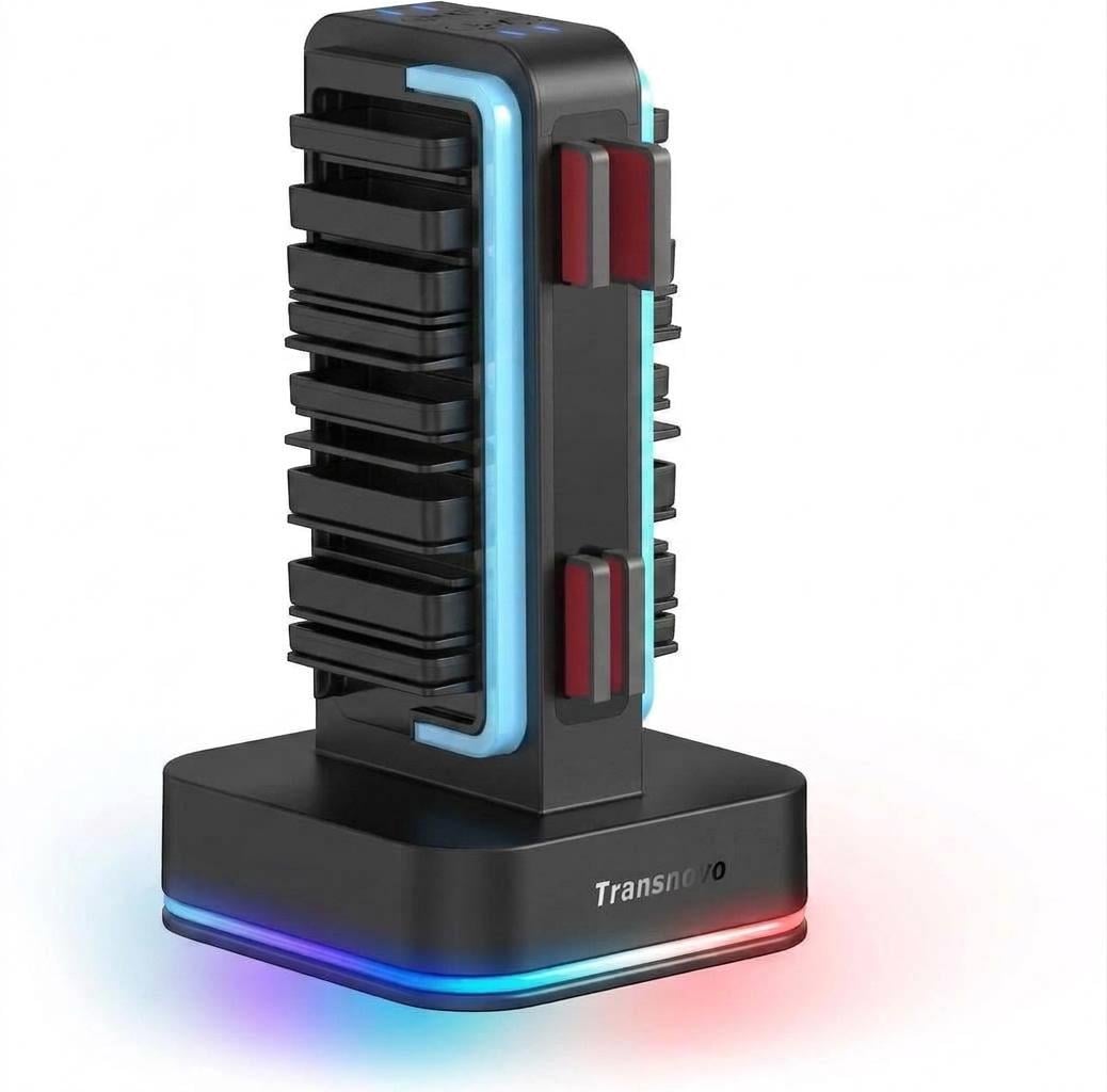 Зарядная станция для контроллеров Nintendo Switch 287NOVO NS2-CG02 4 слота RGB подсветка USB-C