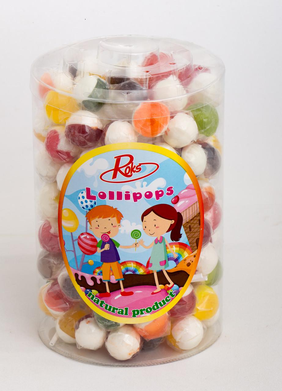Леденцы на палочке ROKS Солодашко 12 г диаметр 26 мм 120 шт. 1,44 кг (660)