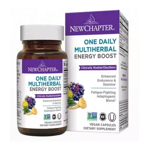 Тонизирующее средство New Chapter One Daily MultiHerbal Energy Boost 30 Veg Caps (NC4518)