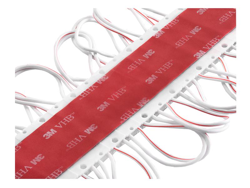 Світлодіодний модуль з лінзою SMD2835 3 LED 12В 1,06 Вт IP67 6500К холодний білий (2155) - фото 3