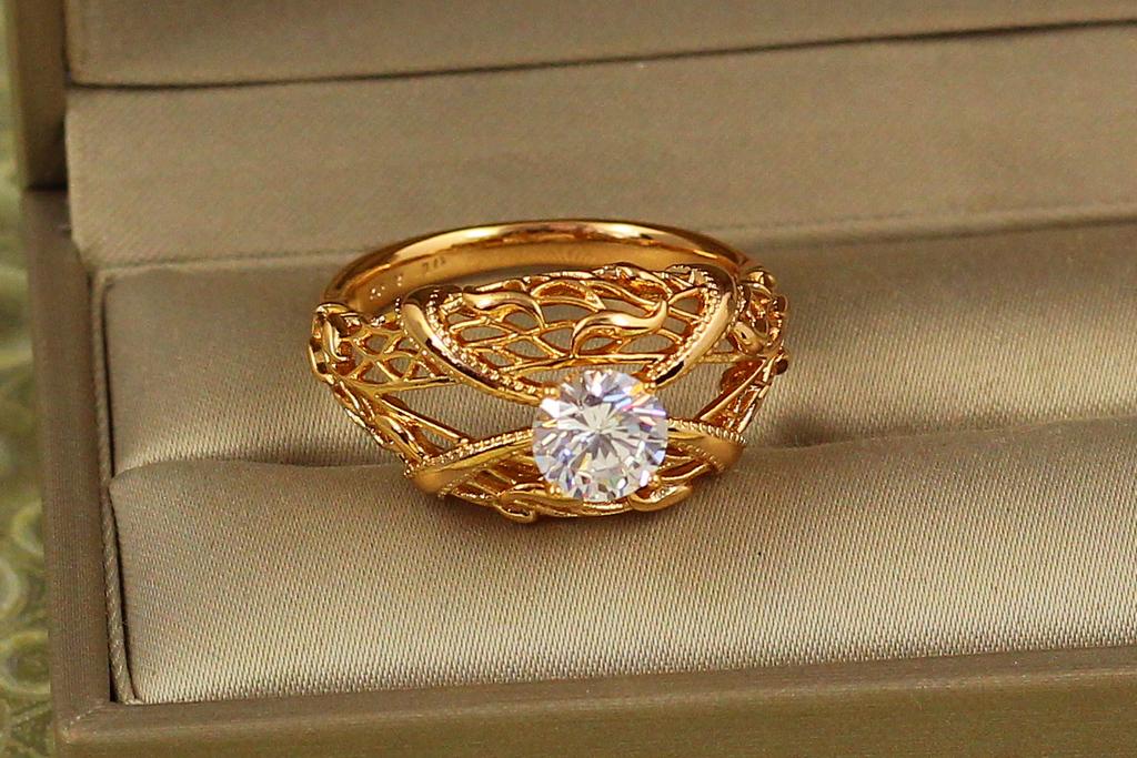 Кольцо Xuping Jewelry гротеск р. 21 Золотистый (27791211)