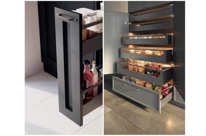 Висувна шухляда Axis Pro средній-B L 350 мм H 120 мм Графіт (PB-AXISPRO-KPL350B) - фото 4