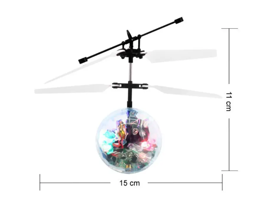 Шар-вертолет Flying Ball JM-888 с подсветкой и сенсорным управлением для детей (00472) - фото 4