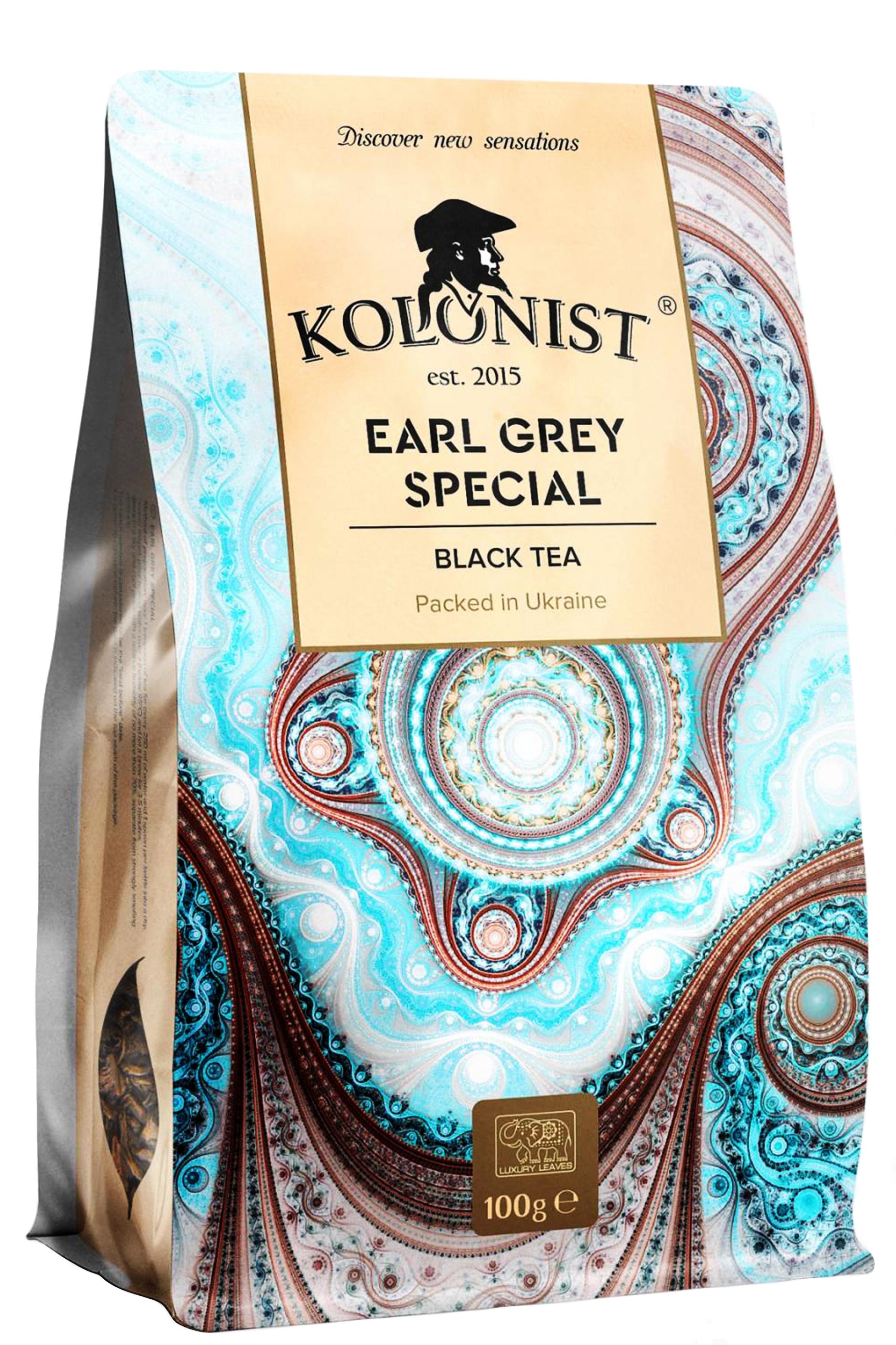 Чай черный Kolonist Earl Grey Special 100 г (58499)