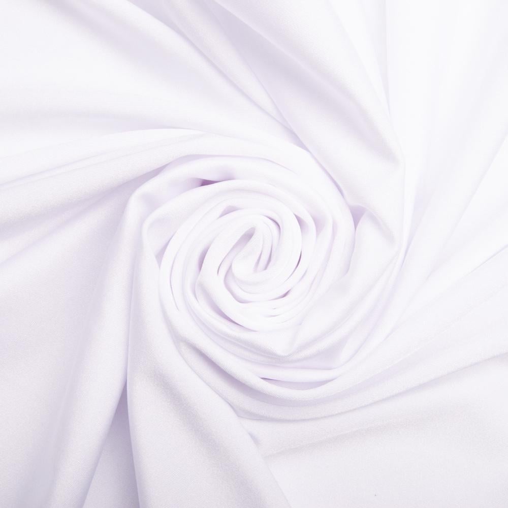 Тканина біфлекс блиск однотонний V-2 Білий (1002)