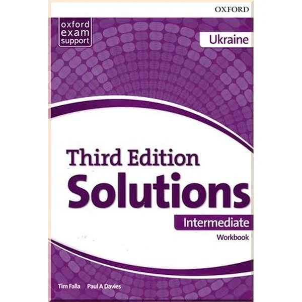 Рабочая тетрадь Solutions Third Edition Intermediate Workbook Edition for Ukraine
