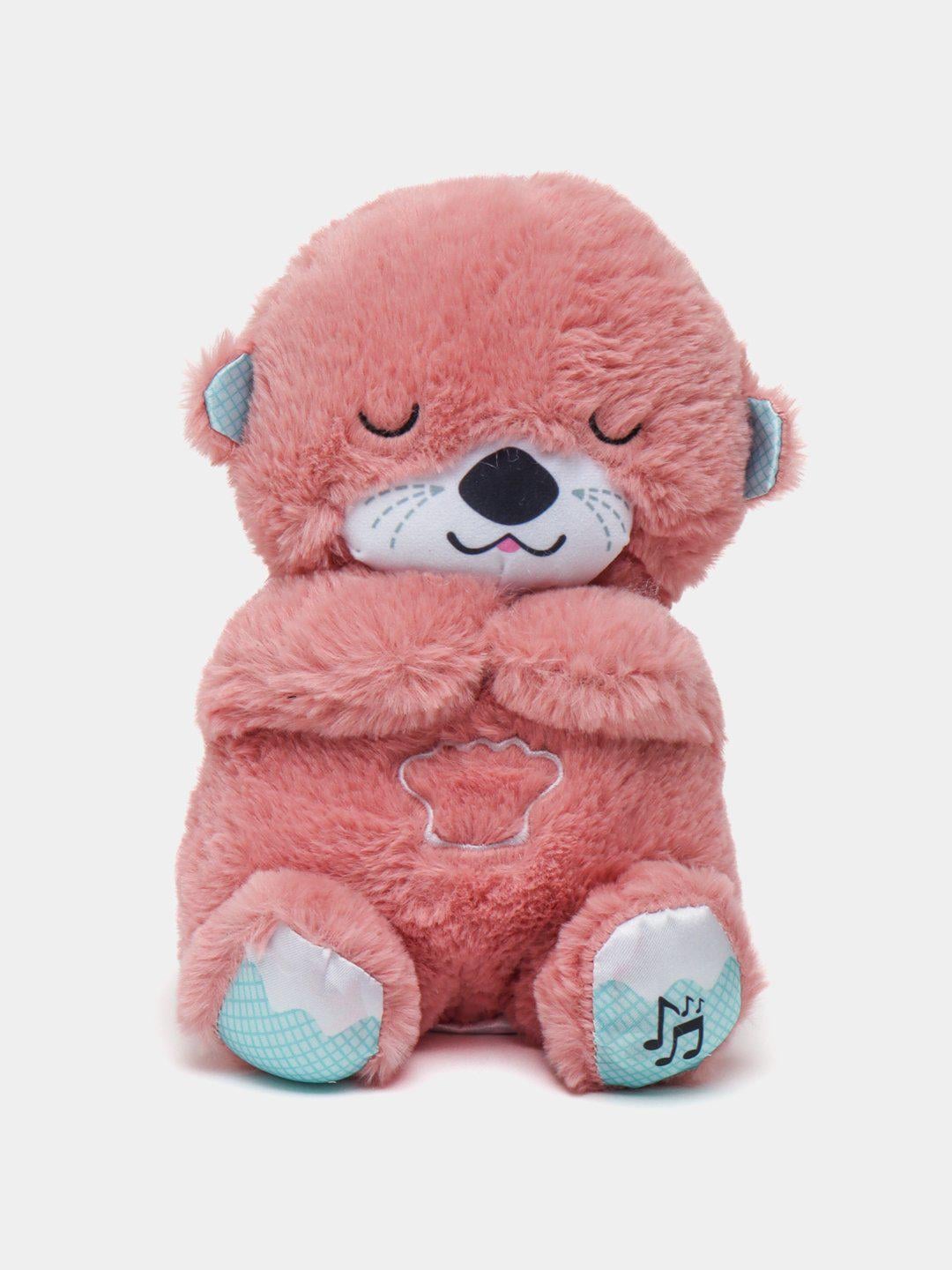 Мягкая игрушка Soothe n Snuggle Otter Выдра дышащая на батарейках 30 см Розовый