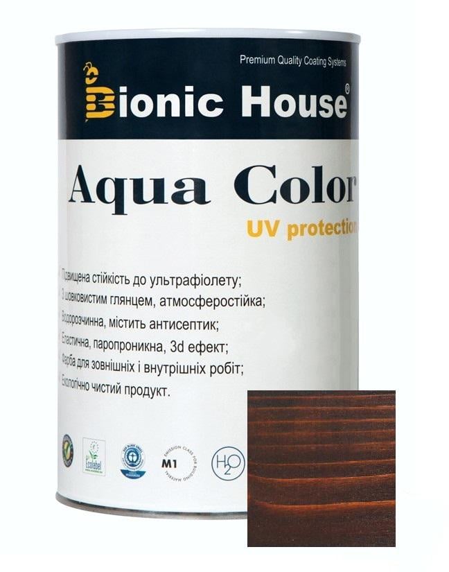 Краска-лазурь для дерева акриловая Aqua Color 1 л Палисандр LUC (11742278)