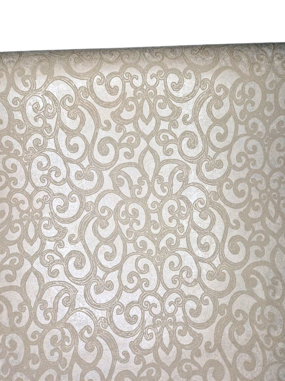 Шпалери вінілові на флізеліновій основі Marburg 57304 для спальні/коридору/залу Бежевий/Кавовий (2296309901) - фото 4